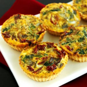 Mini Mediterranean Gluten Free Quiche by Jesse Lane Wellness