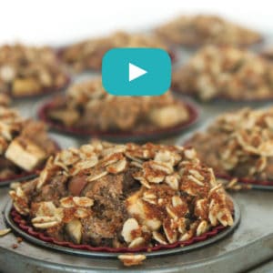 Apple Cinnamon Muffins by Jesse Lane Wellness Video #nutfree #muffins #video