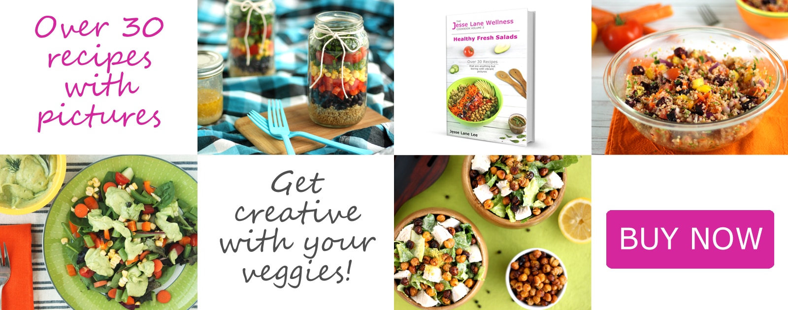 Jesse Lane Wellness Cookbook Healthy Fresh Salads Slider 2 @jesselwellness #jlwcokbook #healthysalads