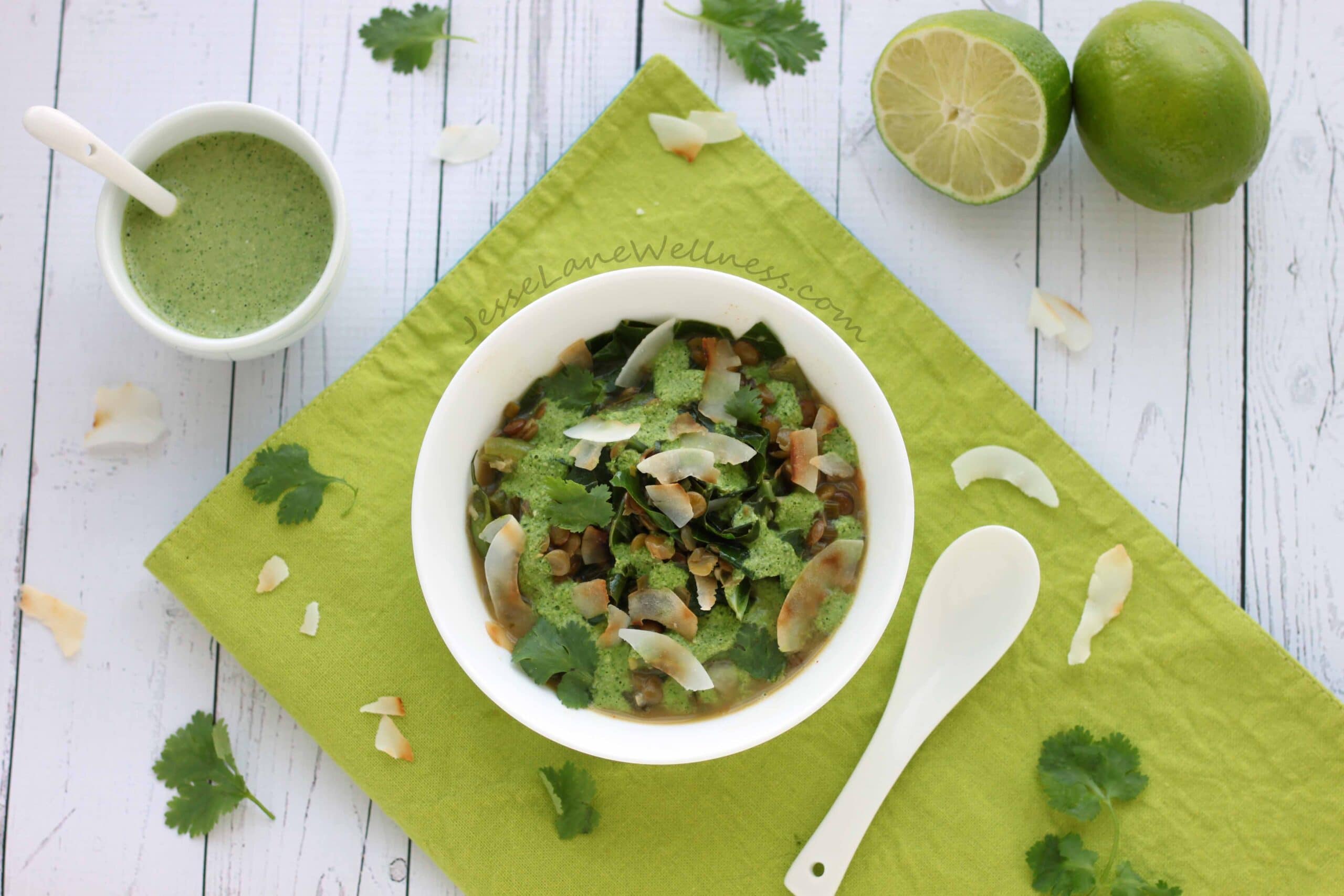 Thai Green Soup by @jesselwellness #jlwcookbook #homemadesoup