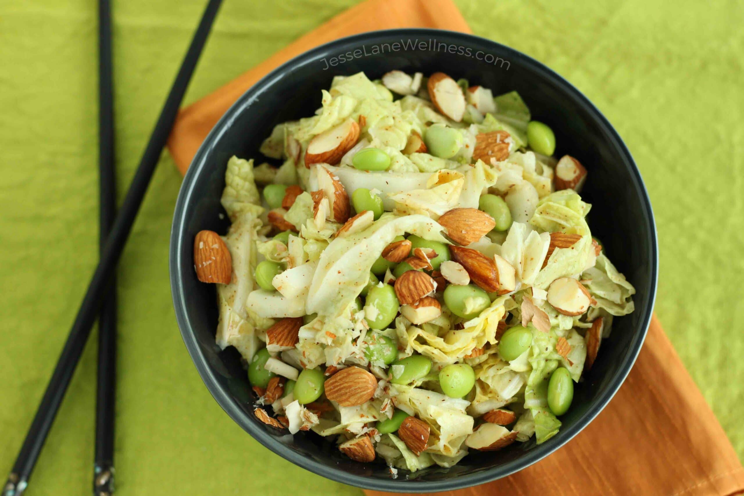 Asian Napa Cabbage Slaw by @jesselwellness #slaw #napacabbage