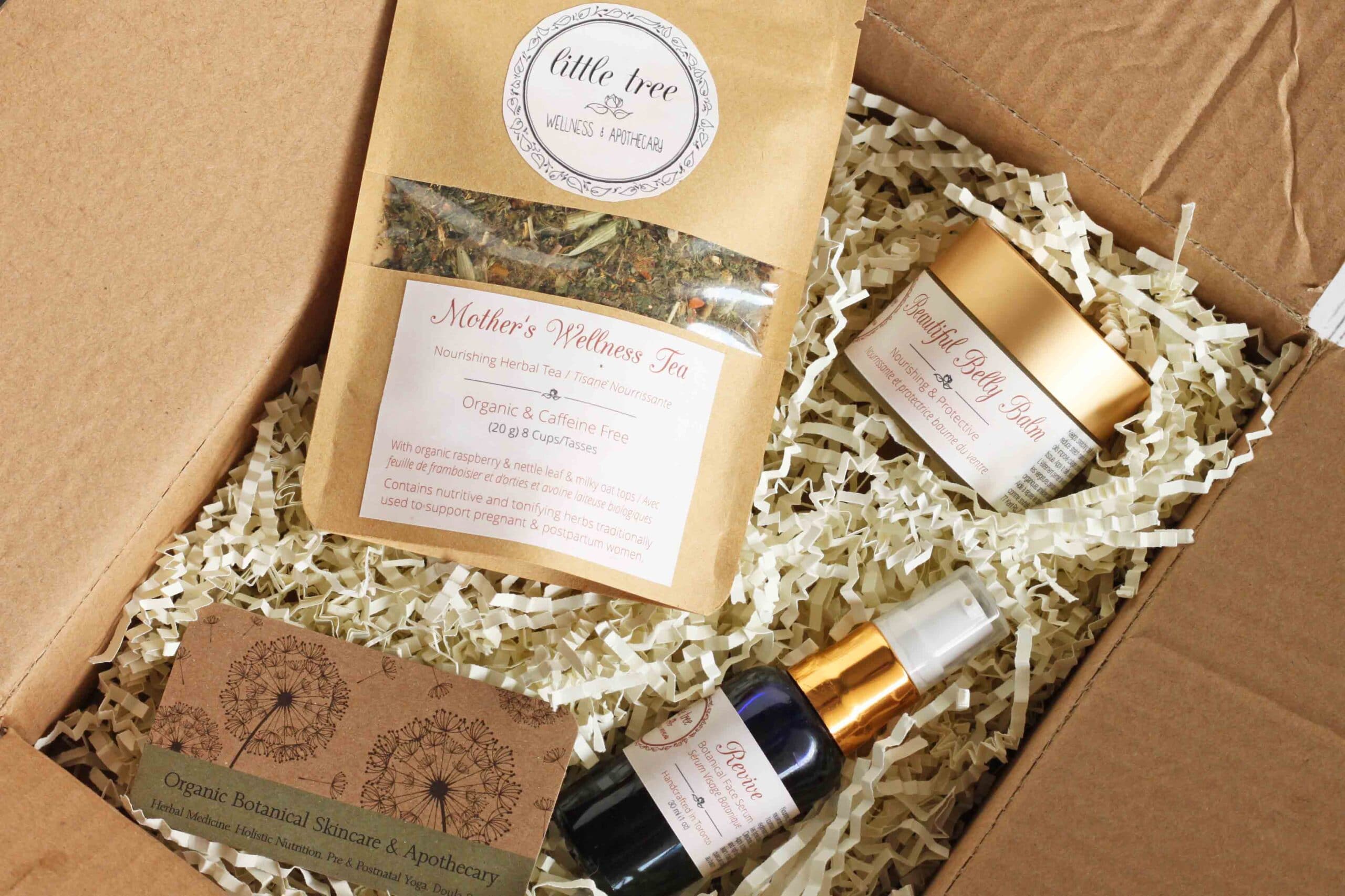 Natural ways to feel beautiful inside and out during pregnancy little tree wellness products box