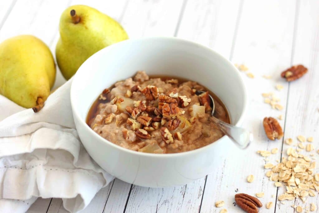 Cardamom Pear Oatmeal by Jesse Lane Lee