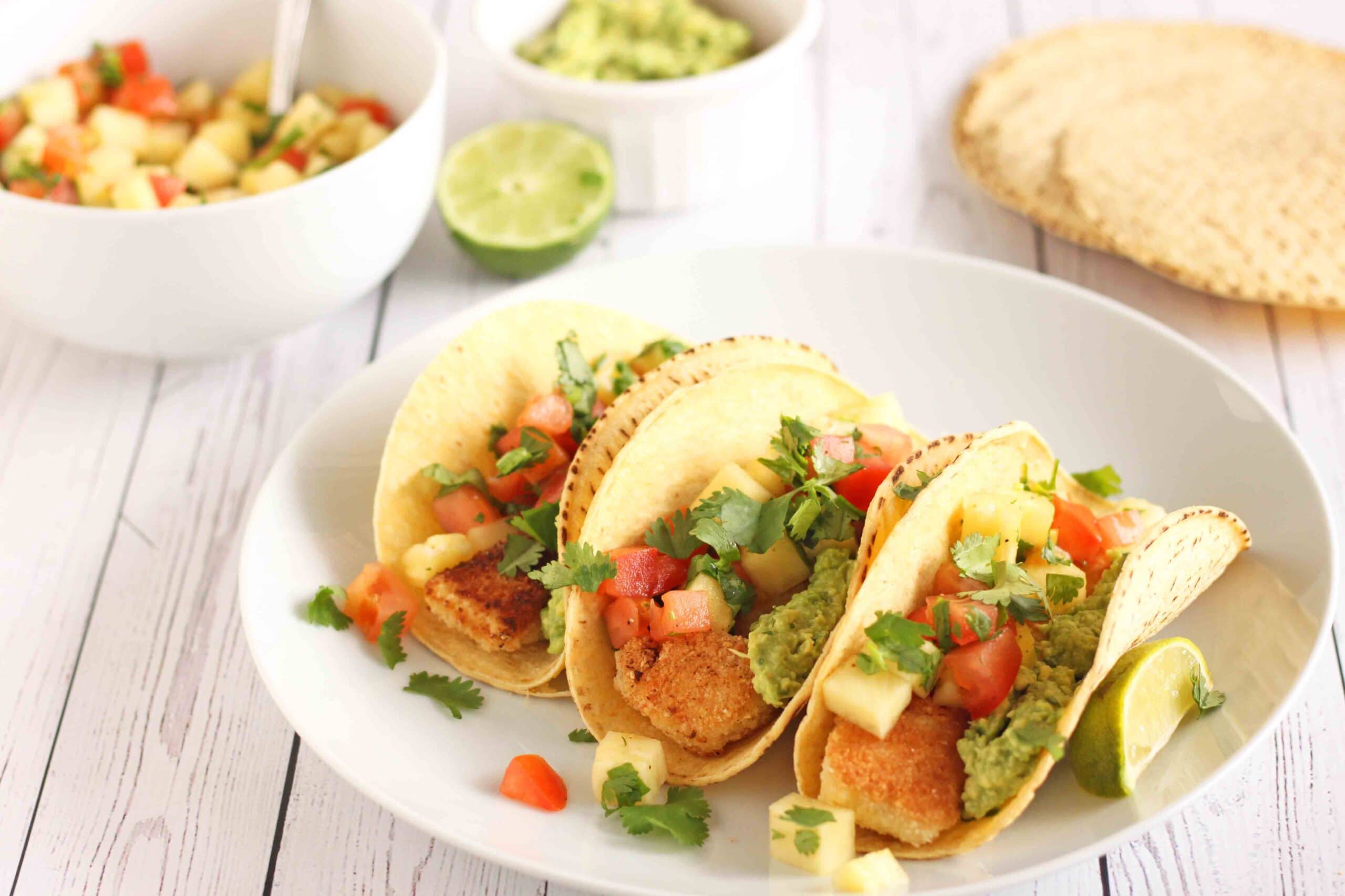 Fish Tacos with Pineapple Salsa by Holistic Nutritionist Jesse Lane Lee