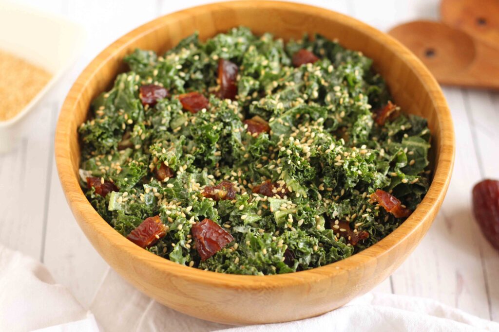 Creamy Sesame Kale Salad by Jesse Lane Lee