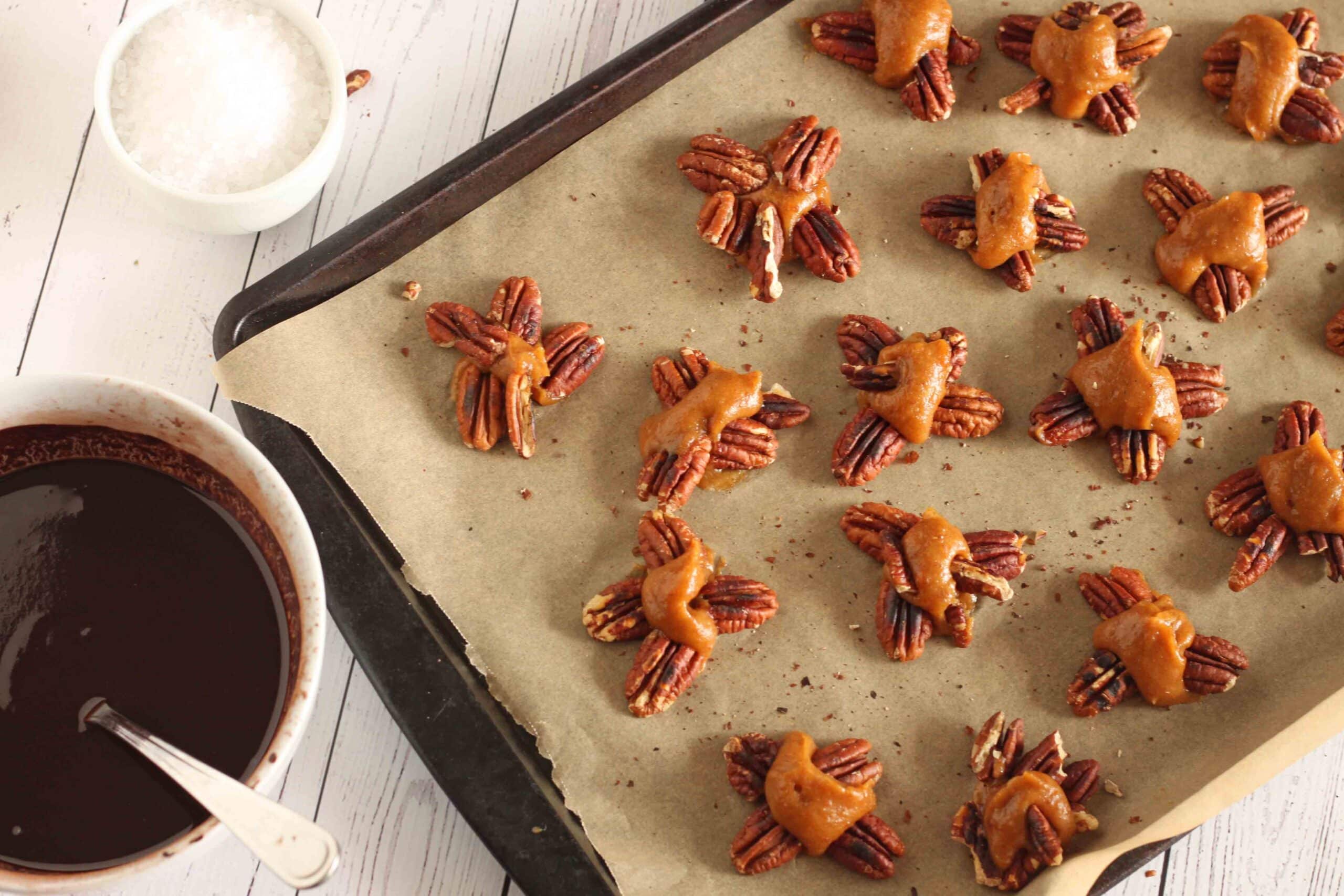 Vegan Toasted Pecan Clusters aka Healthy Turtles