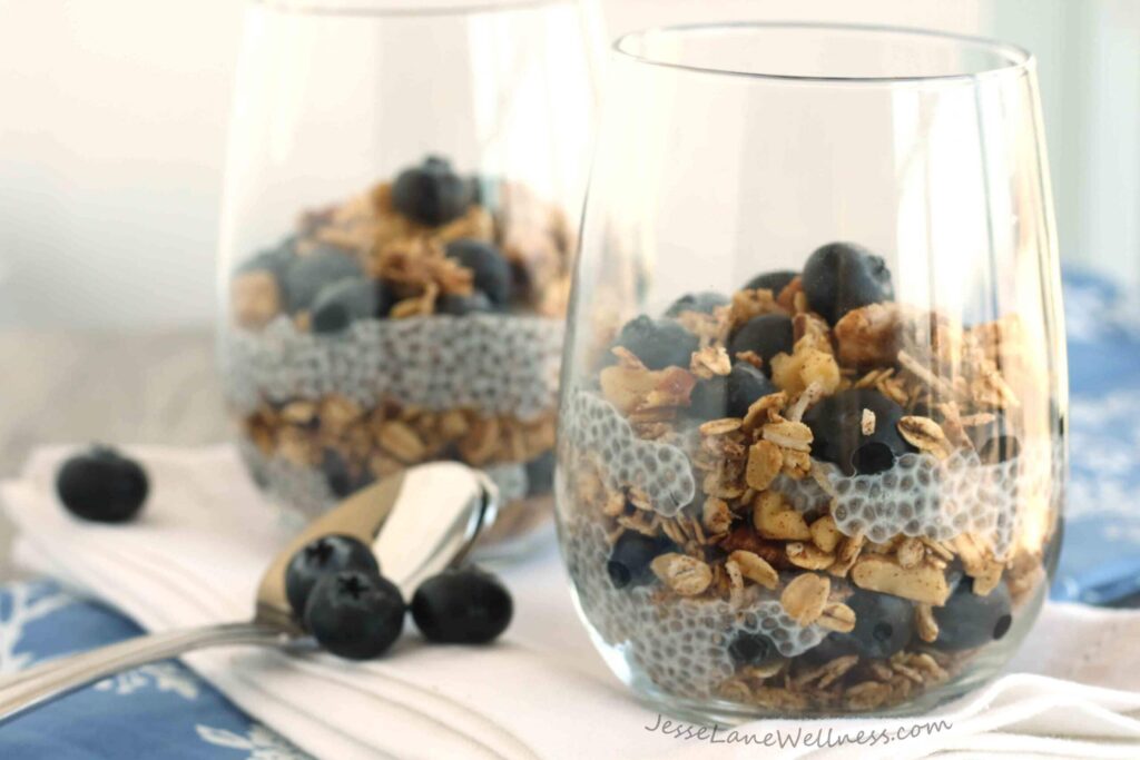 Chia Blueberry Parfaits