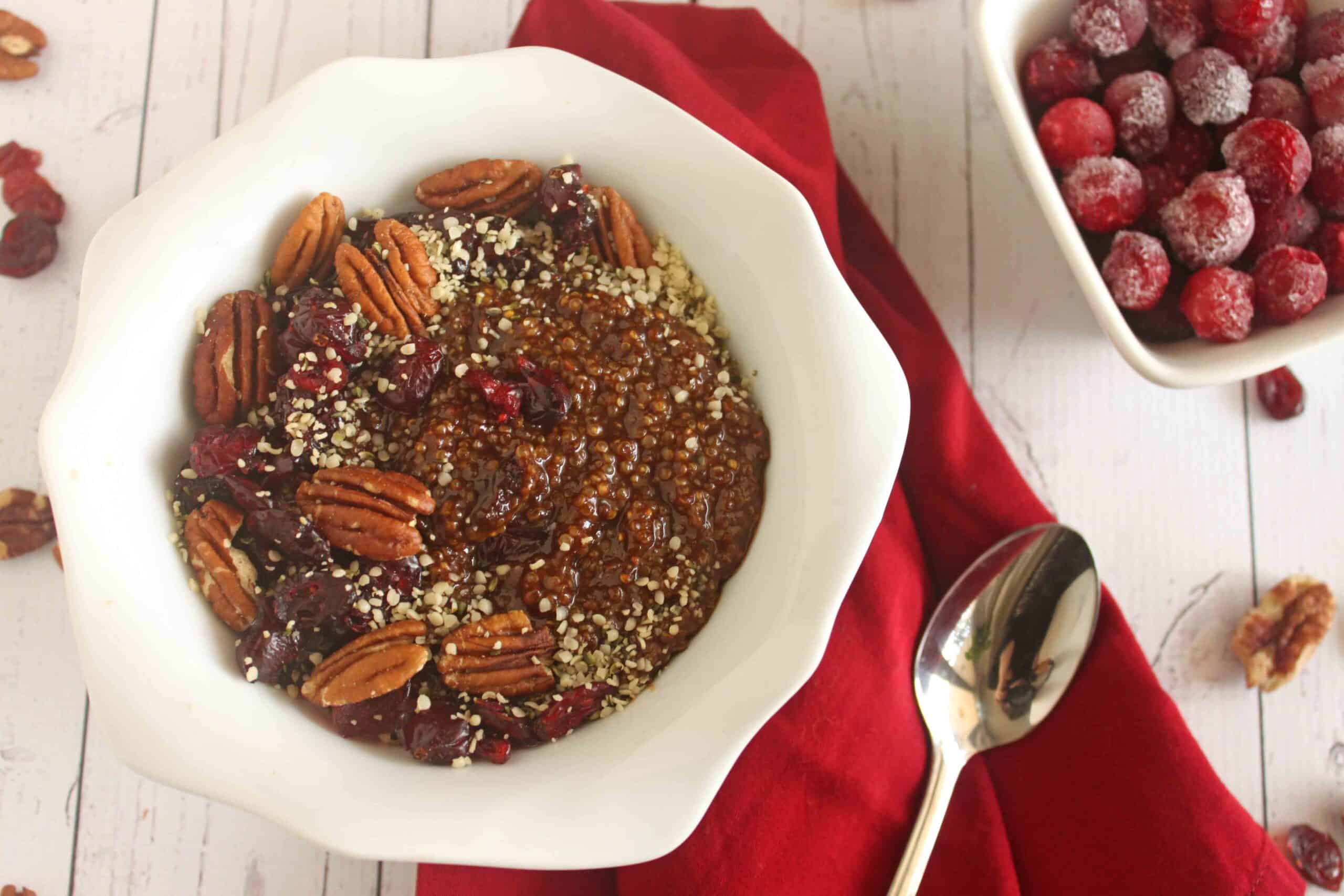 Gingerbread Breakfast Quinoa Recipe by Jesse Lane Wellness