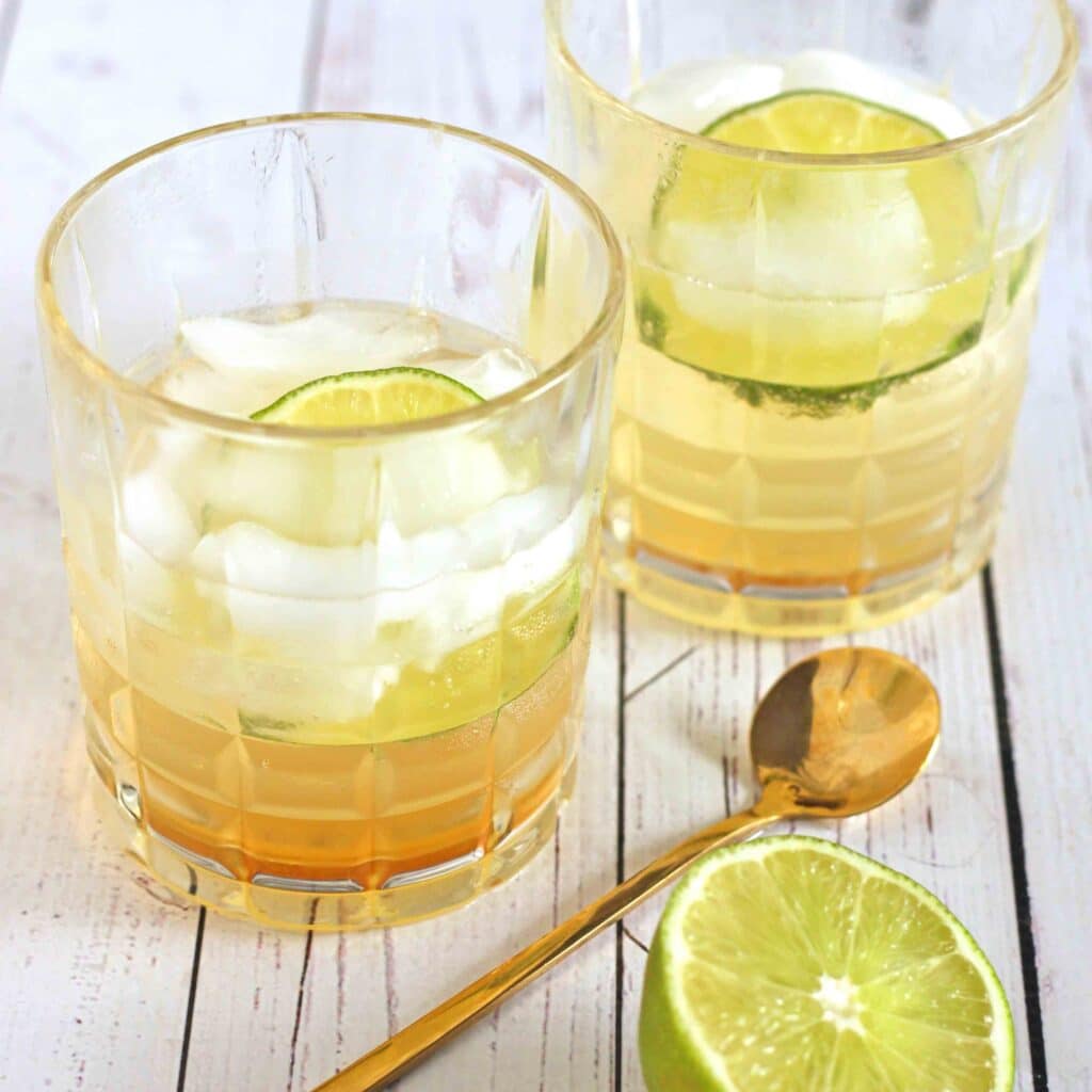 Kombucha Dark and Stormy Recipe by @jesselanewellness