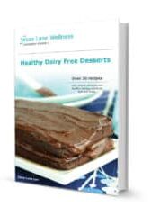 Jesse Lane Wellness Healthy Dairy Free Desserts Book Cover